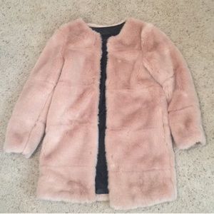 Zara fur coat REVERSED
